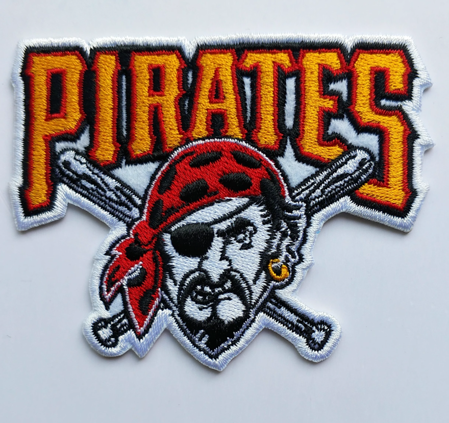 Pittsburgh Pirates Logo Iron on Patch 6.8CMx8.5CM